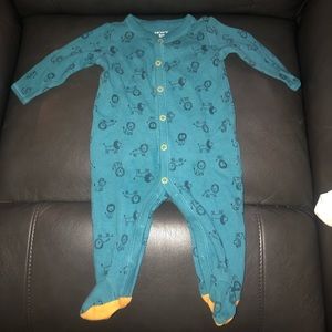 6 month old button long pajamas